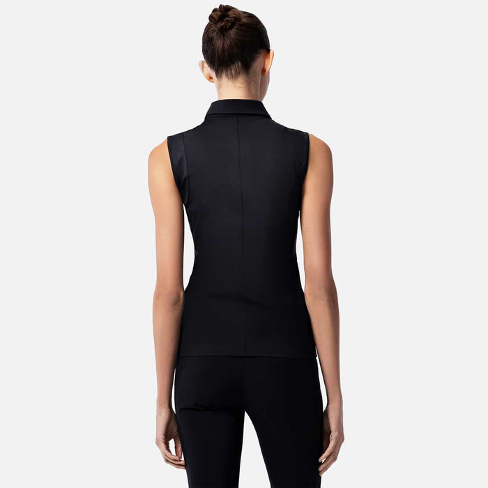 Women's Sleeveless Logo Tape Collar Polo