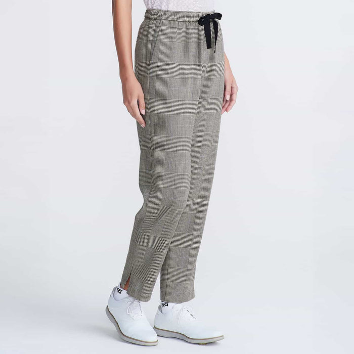 Women's Prince Of Wales Drawstring Trousers
