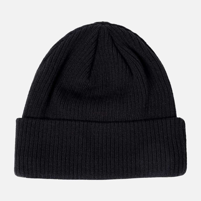 Logo Tag Rib Knit Beanie