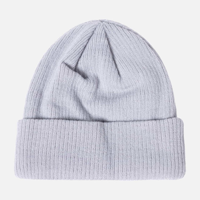 Logo Tag Rib Knit Beanie