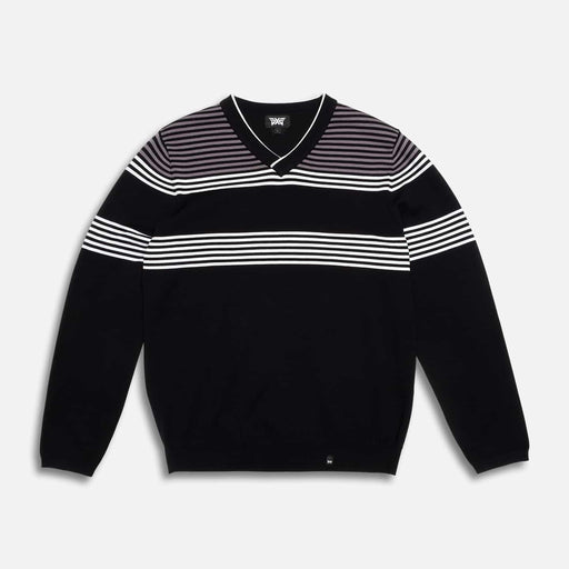 Men's Multi-Striped V-Neck Sweater