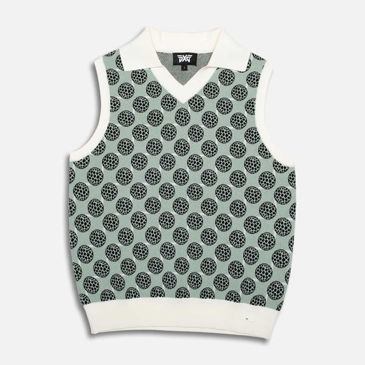 Women's Golf Ball Motif Sleeveless Top