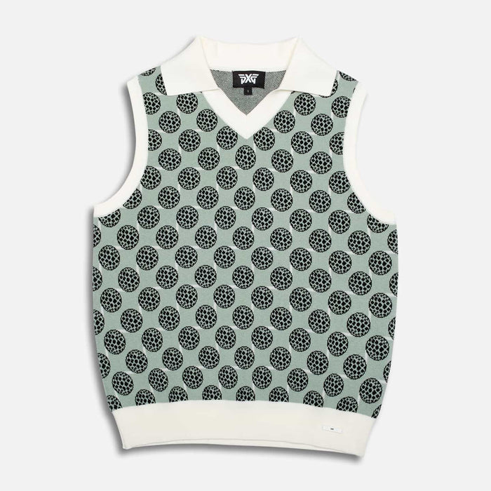 Women's Golf Ball Motif Sleeveless Top
