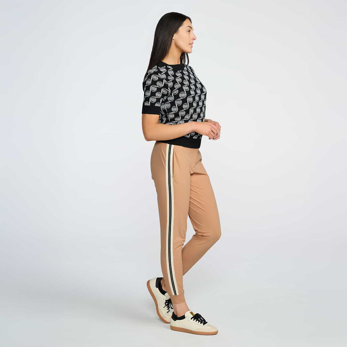 Women's Knitted Side Stripe Joggers