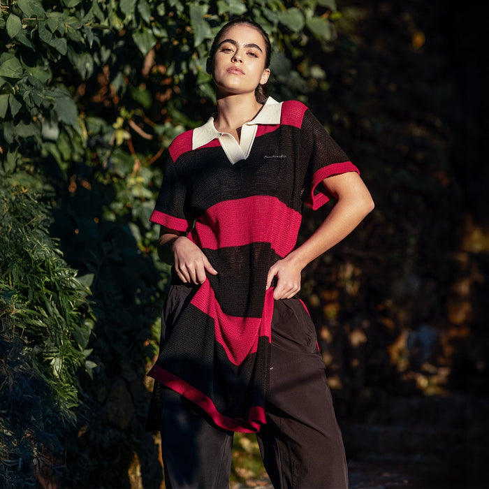 Women's Varsity Pointelle Tunic Dress